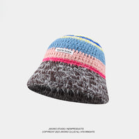 Retro Color Handmade Knitted Fisherman Hat