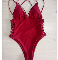 Side Laced One-Piece Swimsuit