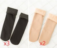 Plus velvet thick snow day warm floor socks autumn and winter in the tube home socks men socks couple socks