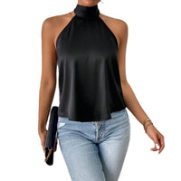 Womens Halterneck Tank SpringSummer New Arrival Backless Stylish Top