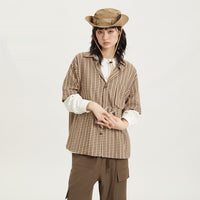 Japanese Retro Short-sleeved Shirt Loose College Style