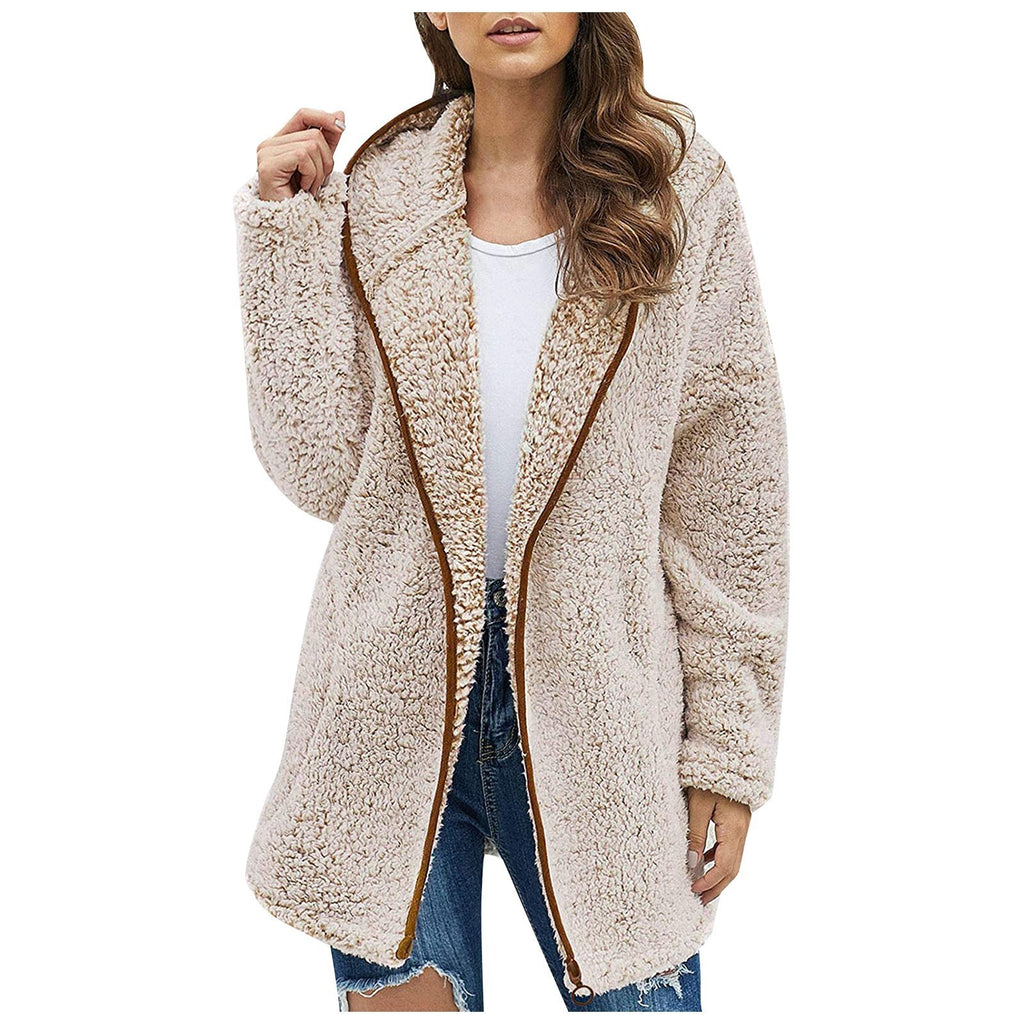 Casual Solid Color Lapel Long Sleeve Sweater