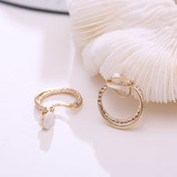South Korea Simple Graceful Inlaid Small Diamond Earrings