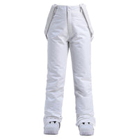 Men's Windproof Waterproof Detachable Elastic Waist Thick Thermal Cotton Pants