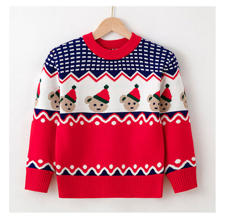 Viscose, Cotton Christmas Sweaters For Children