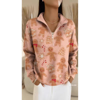 Casual Half-zip Pullover Hoodie