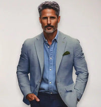 Men's Casual Printed Business Suit