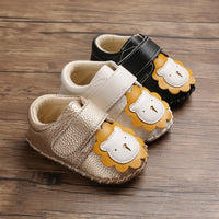 Baby shoes half rubber sole cartoon toddler shoes