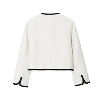 Fashion Women's Wear Trim Velvet Coat