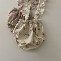 Floral Lace Strap Bag Fart Jumpsuit