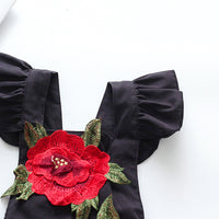 Summer children's flower jumpsuit