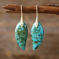 High-quality, Light-luxury Teardrop Natural Phoenix Stone Drop Earringstrendy European And American-style Vintage Jewelry From TEMU Thats Flying Off The Shelves