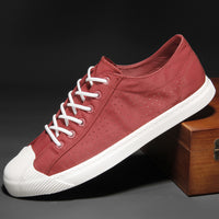 Summer New Men's Slip-on Breathable Canvas Shoes Soft Comfortable Low-top Board Shoes