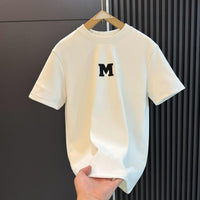 Men's Summer All Match Crew Neck Casual Half Sleeve Top