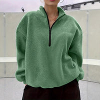 Women's Long-sleeved Casual Solid Color Simple Sweater