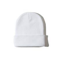 Pure color warm knitted hat