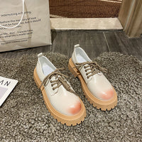 British Style Small Leather Shoes Women Spring New