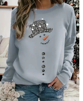 Fashion Female 3D Printing Snow Casual Sweatshirt