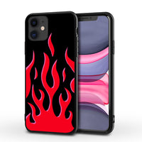 Suitable for XS / XR / 11pro Green Flame Mobile Phone Case