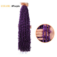 African Butterfly Curve Chemical Fiber Crochet Dirty Braid Wig