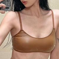 Fashion Solid Color Slimming Navel Strap Bra