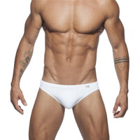 Men's Low Waist Lace Solid Color Nylon Swimming Trunks