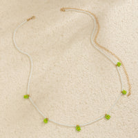 Holiday Style Single Layer Daisy Woven Waist Chain