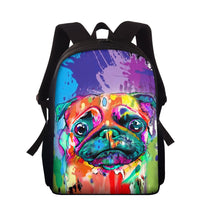 Pet dog print backpack