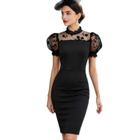Lace Fashionable Elegant Hollow-Out Dress For Women