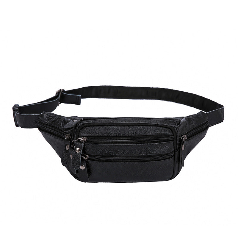 Fashion New Men's Leather Belt Bag Messenger Bag