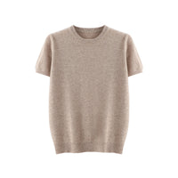 Men's Round Neck Simple Fashion Business Versatile Short Sleeve Sweater
