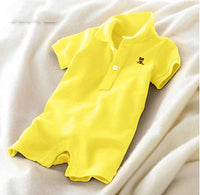 POLO lapel baby one-piece romper
