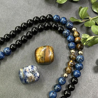 8mm Natural Stone 108 Mala Bead Necklace