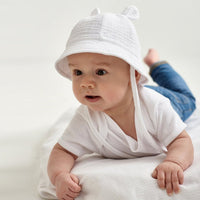 Baby Cotton Shade Rabbit Ear Fisherman Basin Hat
