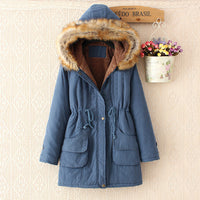 Mid-length Drawstring-fit Cotton Hoodie