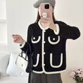 AutumnWinter New Arrival French Chic Mink Fur High-End Elegant Knitted Cardigan