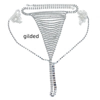 Fashion Multilayer Tassel Rhinestone Lingerie Body Chain