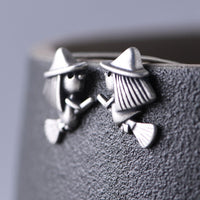 S925 Silver Vintage Craft Fashion Earrings