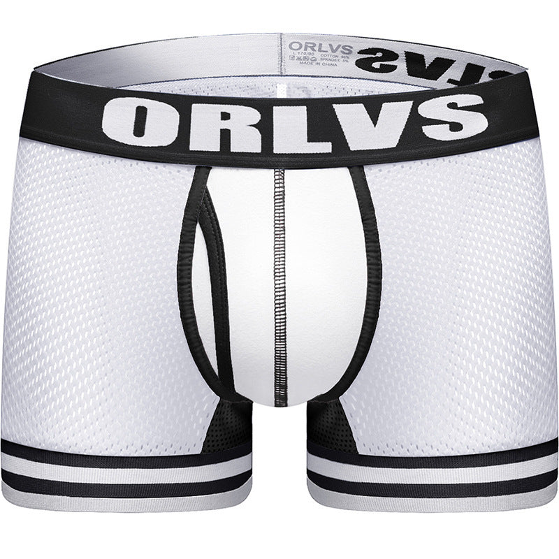 Men's Boxer Shorts Low-Waist Elastic Hip-Lift Boxer Briefs