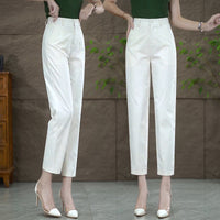 Cropped Suit Pants Women's Straight-leg Pants