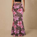New Leopard Print Midi Skirt