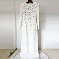 Elegant Sophisticated Long-sleeve Maxi Dress