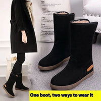Women's Non-slip Platform Cotton-padded Boots Flat Winter