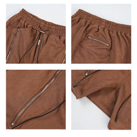 Zipper Design Sense Harem Shorts Loose Men