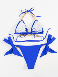New Chain Beach Bikini In Solid Color