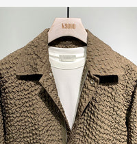 Simple Fashion Polo Collar Loose New Long-sleeved Coat