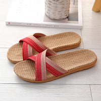 Four Seasons Home Sweat-absorbent Linen Slippers For Women