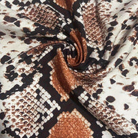 Snake Pattern Long Sleeve Loose Oversized Shirt