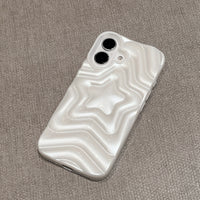 Pearlescent White Three-dimensional Stacking XINGX Phone Case