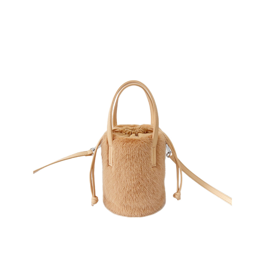 Mink-like Bucket Vintage Plush Hand Bag